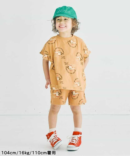 【連衣裙】印花寬鬆無袖彈力T恤_可搭配套裝