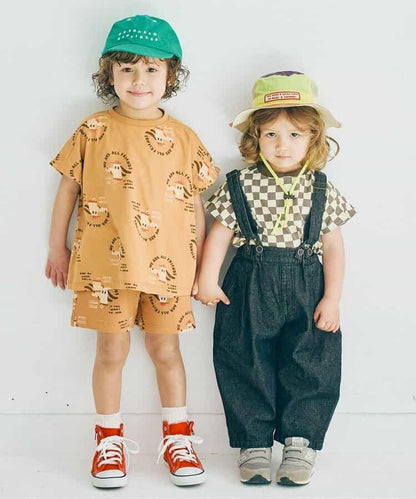 【連衣裙】印花寬鬆無袖彈力T恤_可搭配套裝