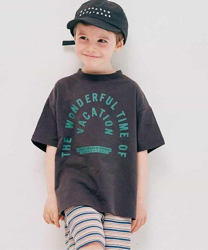 We love VACATION2款簡約logo印花T恤