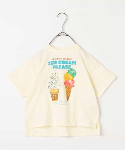 雙面圖案冰淇淋印花T恤