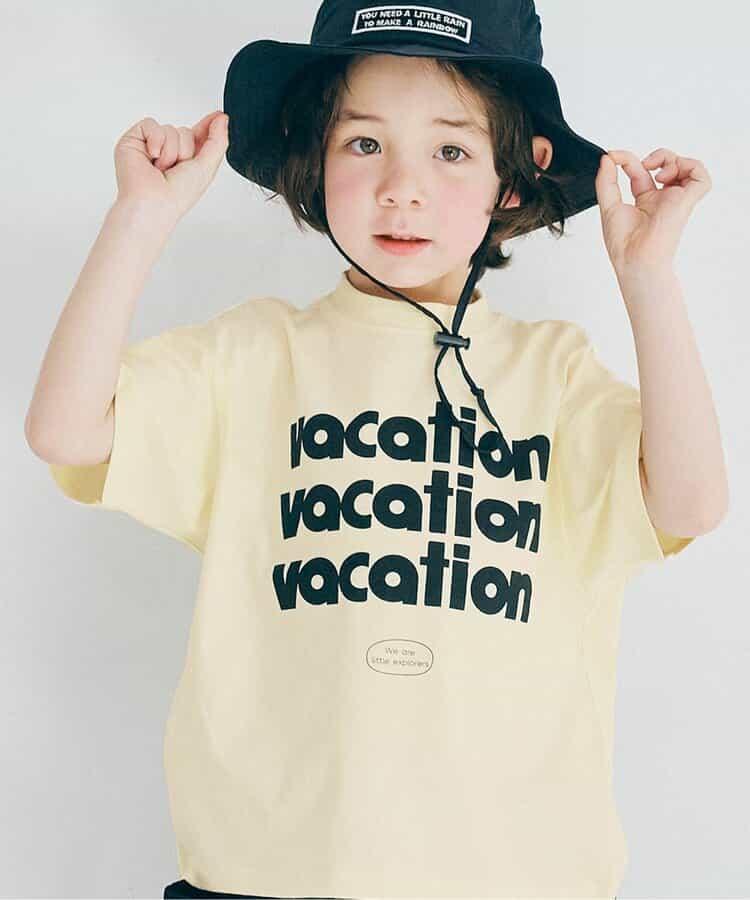 We love VACATION2款簡約logo印花T恤