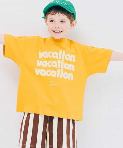 We love VACATION2款簡約logo印花T恤