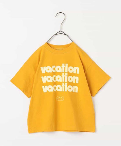We love VACATION2款簡約logo印花T恤
