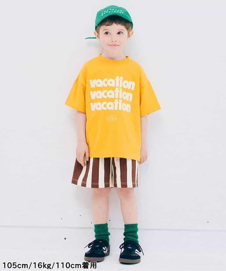 We love VACATION2款簡約logo印花T恤