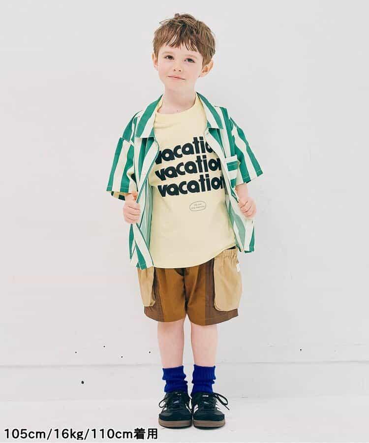 We love VACATION2款簡約logo印花T恤