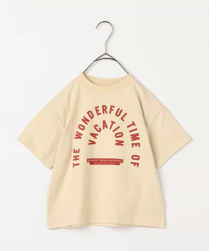 We love VACATION2款簡約logo印花T恤