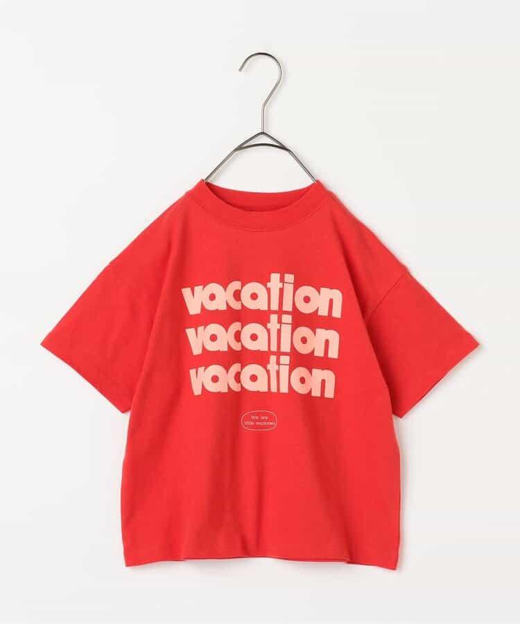 We love VACATION2款簡約logo印花T恤