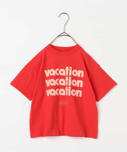 We love VACATION2款簡約logo印花T恤