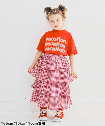 We love VACATION2款簡約logo印花T恤