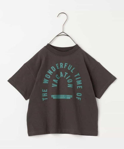 We love VACATION2款簡約logo印花T恤