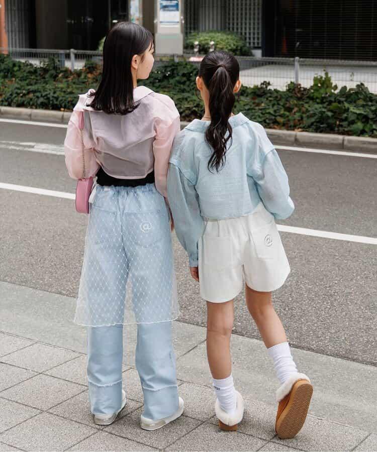 短款透視襯衫