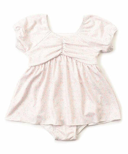 小花紋連衣裙泳裝_UV防曬