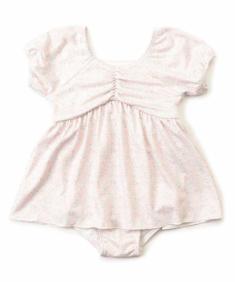 小花紋連衣裙泳裝_UV防曬