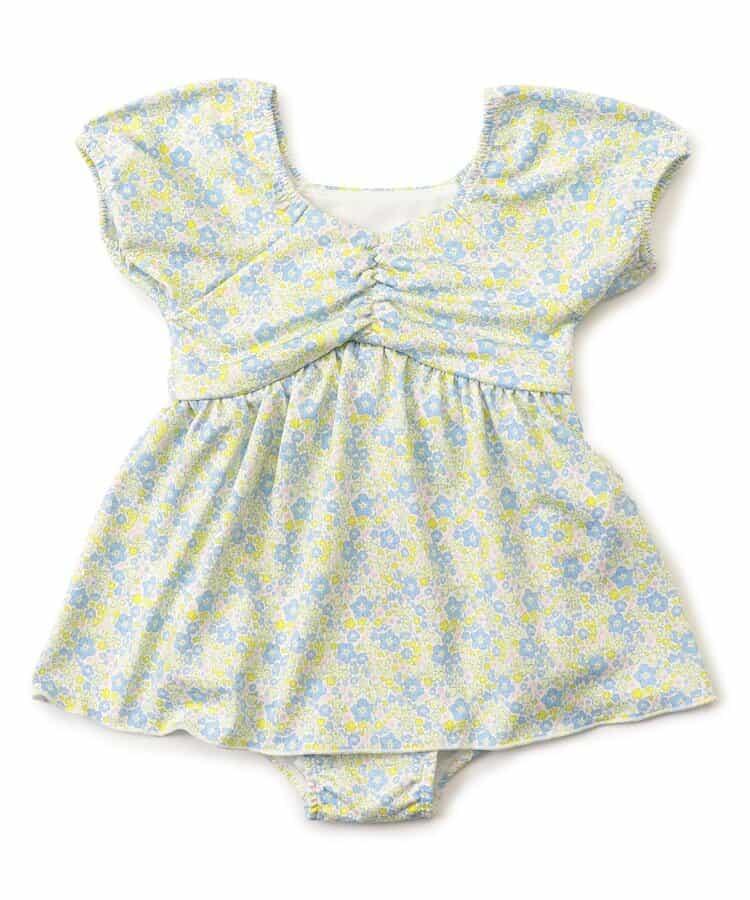 小花紋連衣裙泳裝_UV防曬