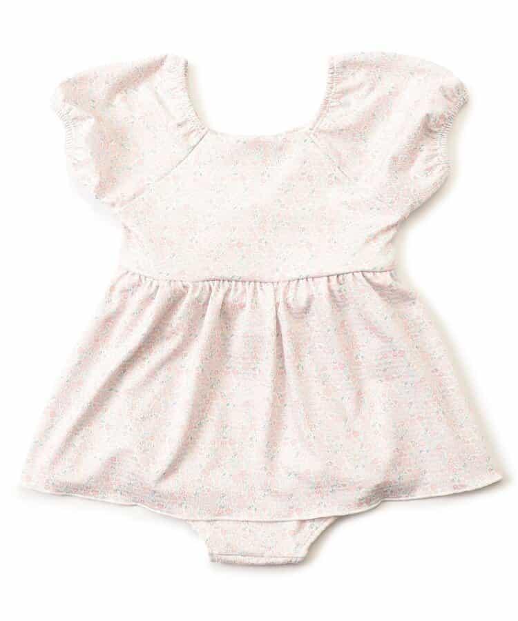 小花紋連衣裙泳裝_UV防曬