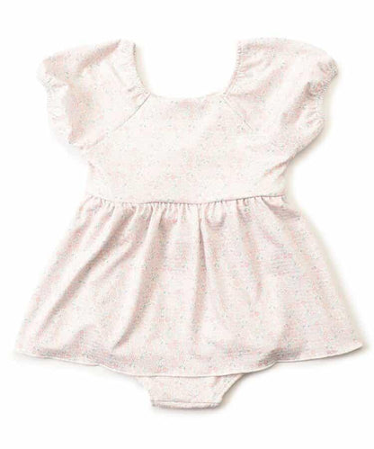 小花紋連衣裙泳裝_UV防曬