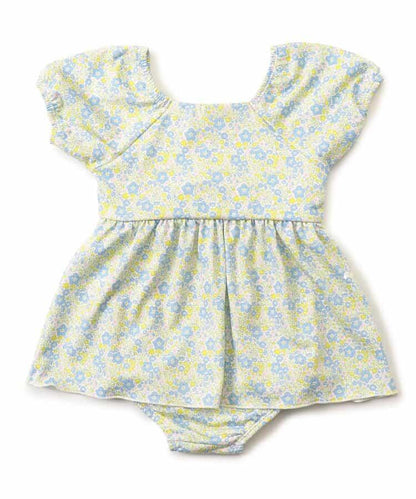 小花紋連衣裙泳裝_UV防曬