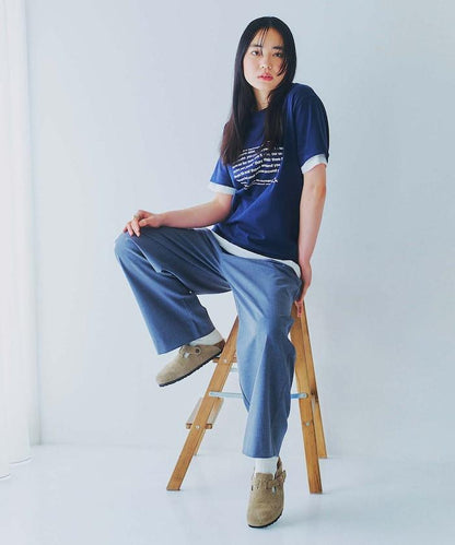 你的一點標誌 氣球剪影 寬鬆西褲