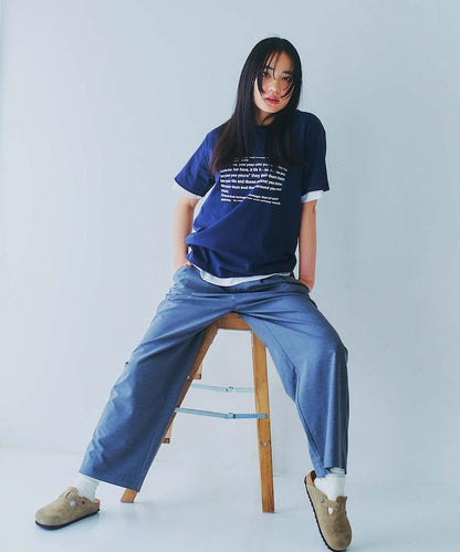 你的一點標誌 氣球剪影 寬鬆西褲