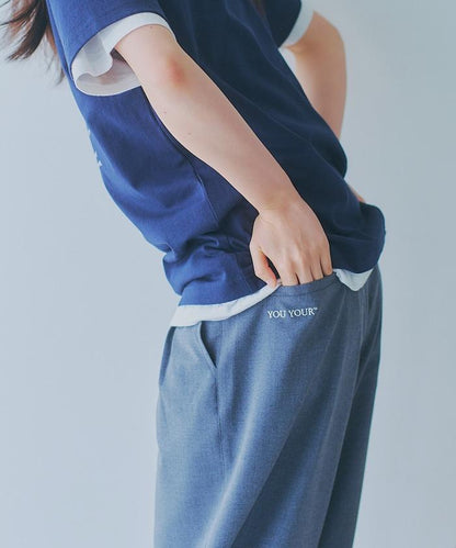 你的一點標誌 氣球剪影 寬鬆西褲