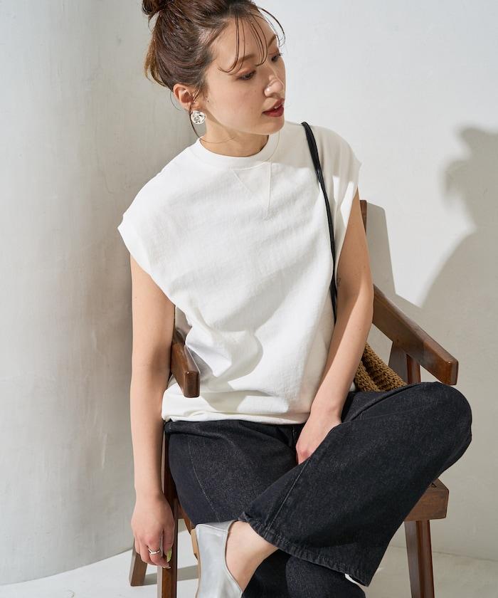 帶威尼斯紋的無袖T恤