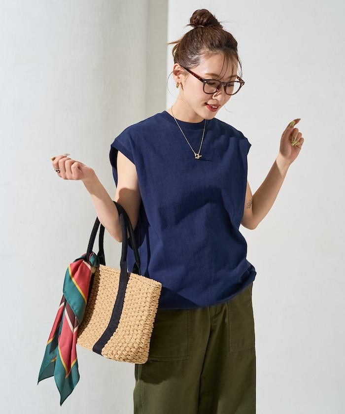 帶威尼斯紋的無袖T恤