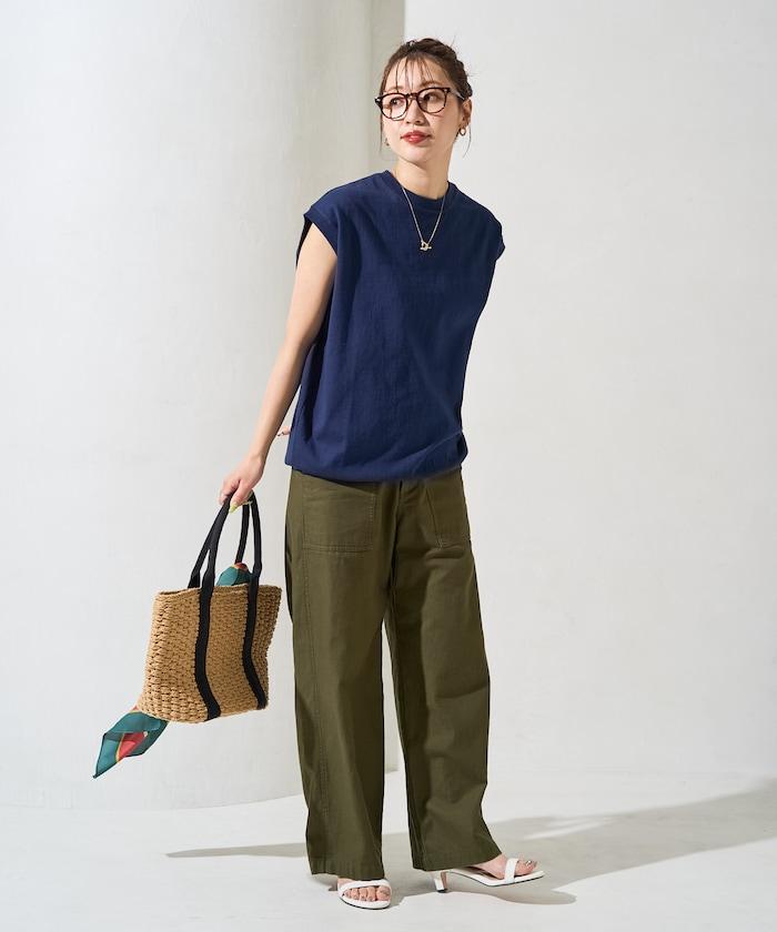 帶威尼斯紋的無袖T恤