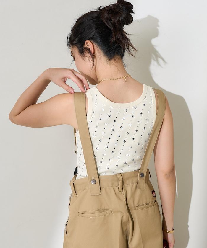 全印花針織背心