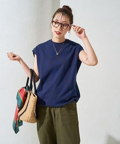 帶威尼斯紋的無袖T恤