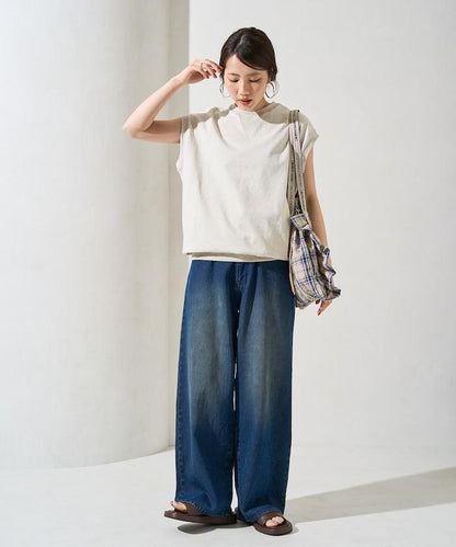 帶威尼斯紋的無袖T恤