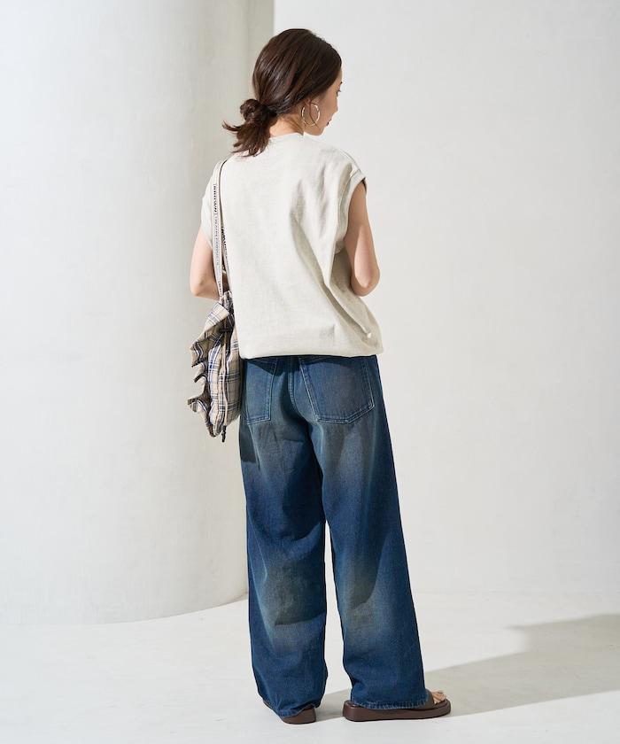 帶威尼斯紋的無袖T恤