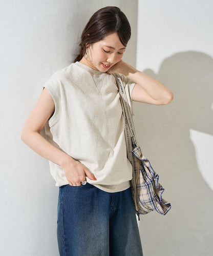 帶威尼斯紋的無袖T恤