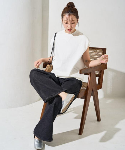 帶威尼斯紋的無袖T恤