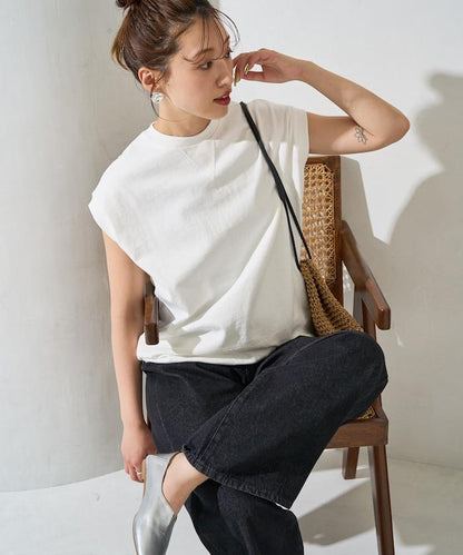 帶威尼斯紋的無袖T恤