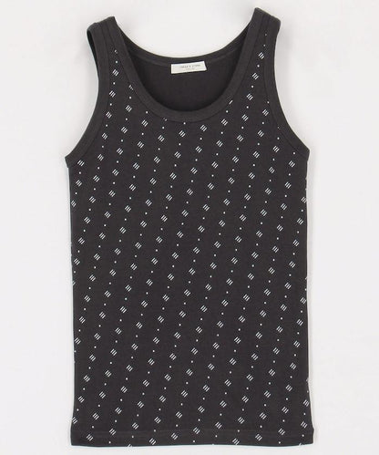 全印花針織背心