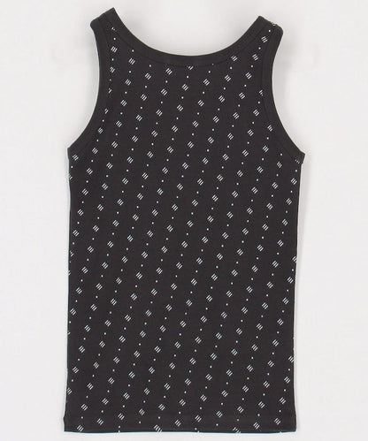 全印花針織背心