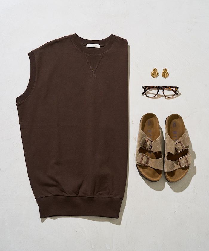 帶威尼斯紋的無袖T恤