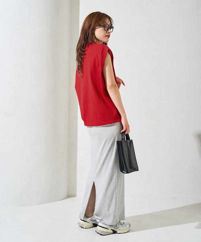 帶威尼斯紋的無袖T恤