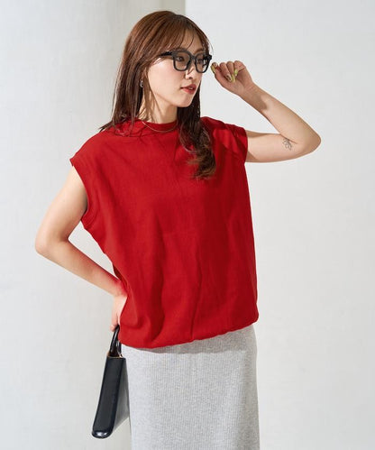 帶威尼斯紋的無袖T恤