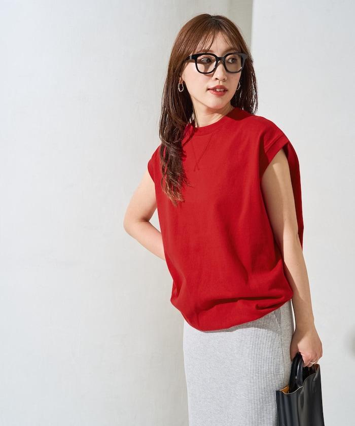 帶威尼斯紋的無袖T恤