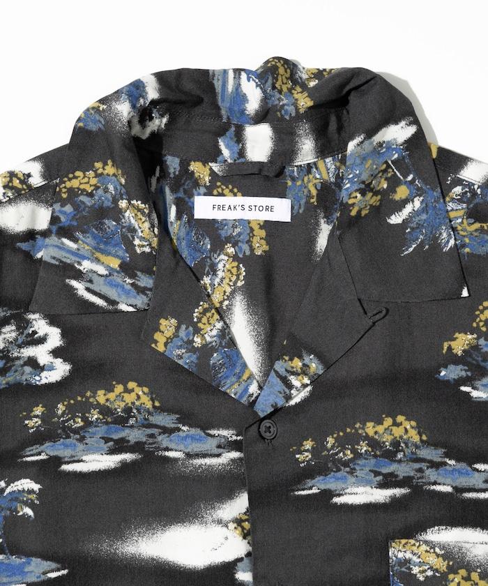 輕鬆合身 可水洗 人造絲 開領 夏威夷襯衫 短袖