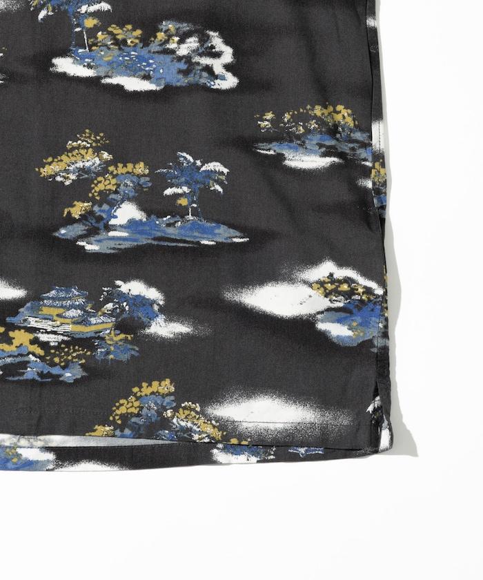 輕鬆合身 可水洗 人造絲 開領 夏威夷襯衫 短袖