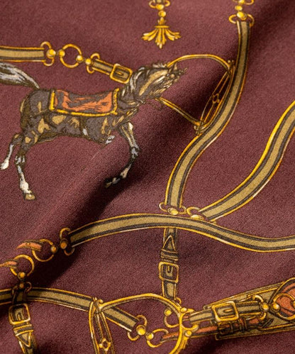 舒適版型 可水洗 人造絲 方巾圖案 開領襯衫 短袖