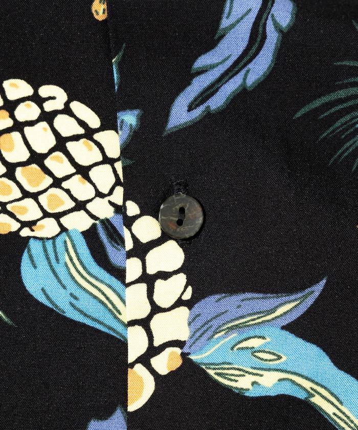 輕鬆合身 可水洗 人造絲 開領 夏威夷襯衫 短袖