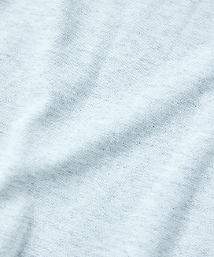 大尺寸設計刺繡下襬繩帶圓領T恤