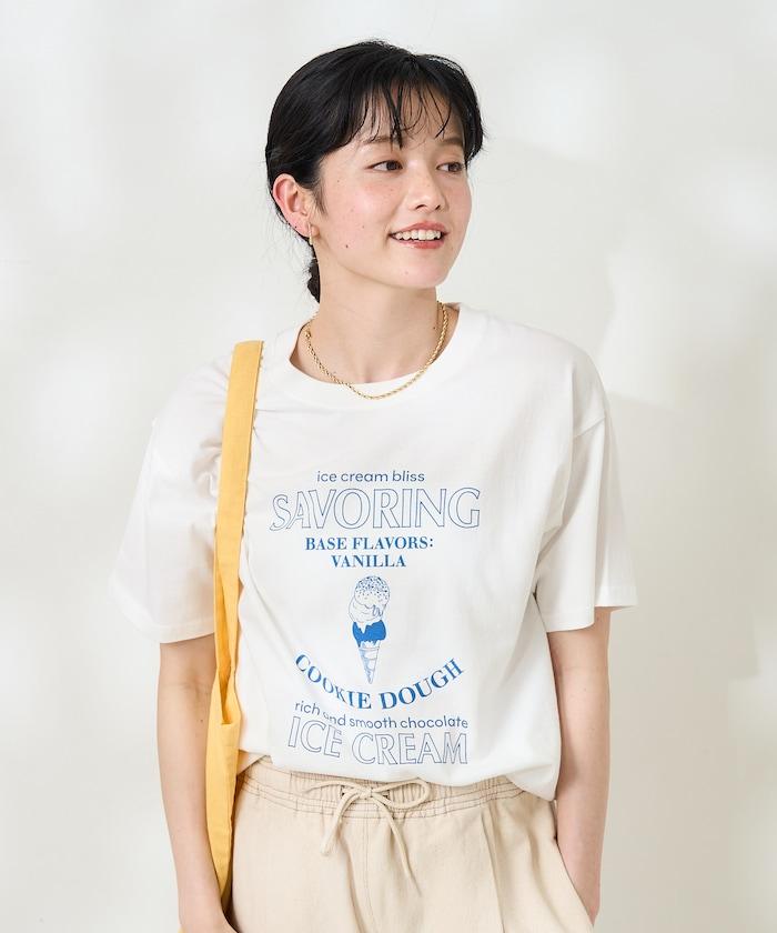 冰淇淋印花T恤