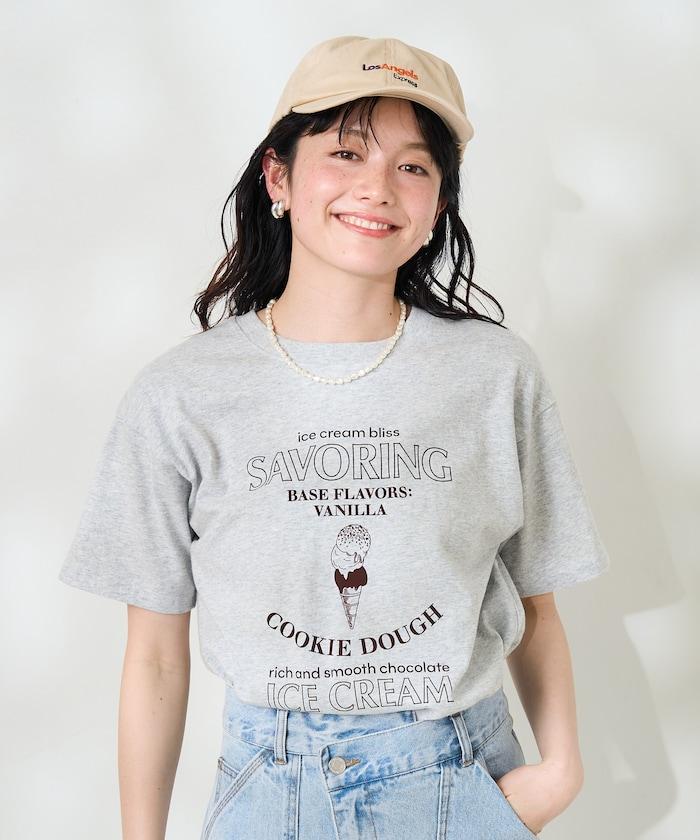 冰淇淋印花T恤