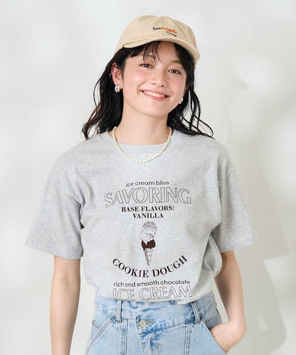 冰淇淋印花T恤