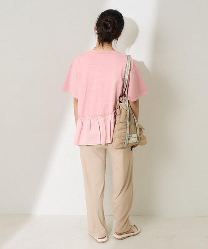 <接觸冷感/UV防護>冰夏季 肋骨寬鬆褲