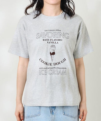 冰淇淋印花T恤